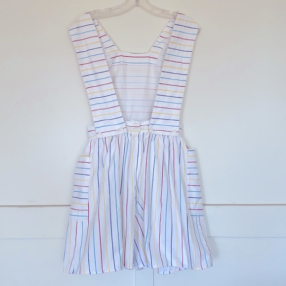 Vintage A.Byer White/Rainbow Striped Romper - Picture 5 of 5